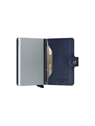 SECRID | Geldbörse - Miniwallet Vegetable Tanned Mini Navy/Silver | 